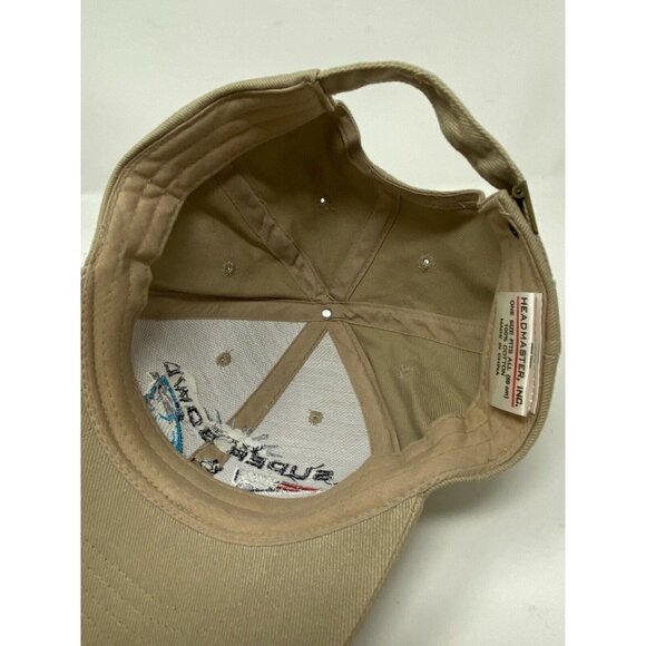 Superbowl NFL Patriots vs. Panthers Official Baseball Hat Cap Khaki Headmaster - Picture 6 of 7